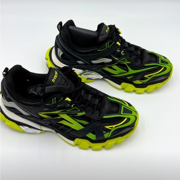 Balenciaga Track.2 Black and Green New in Box sz 44 US 11 - Picture 3 of 5